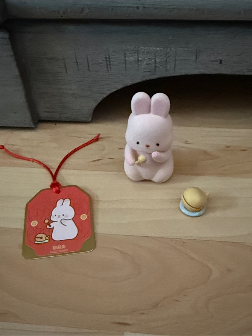 Pink Bunny Figurine Playset with Accessory - Kids Action Figure